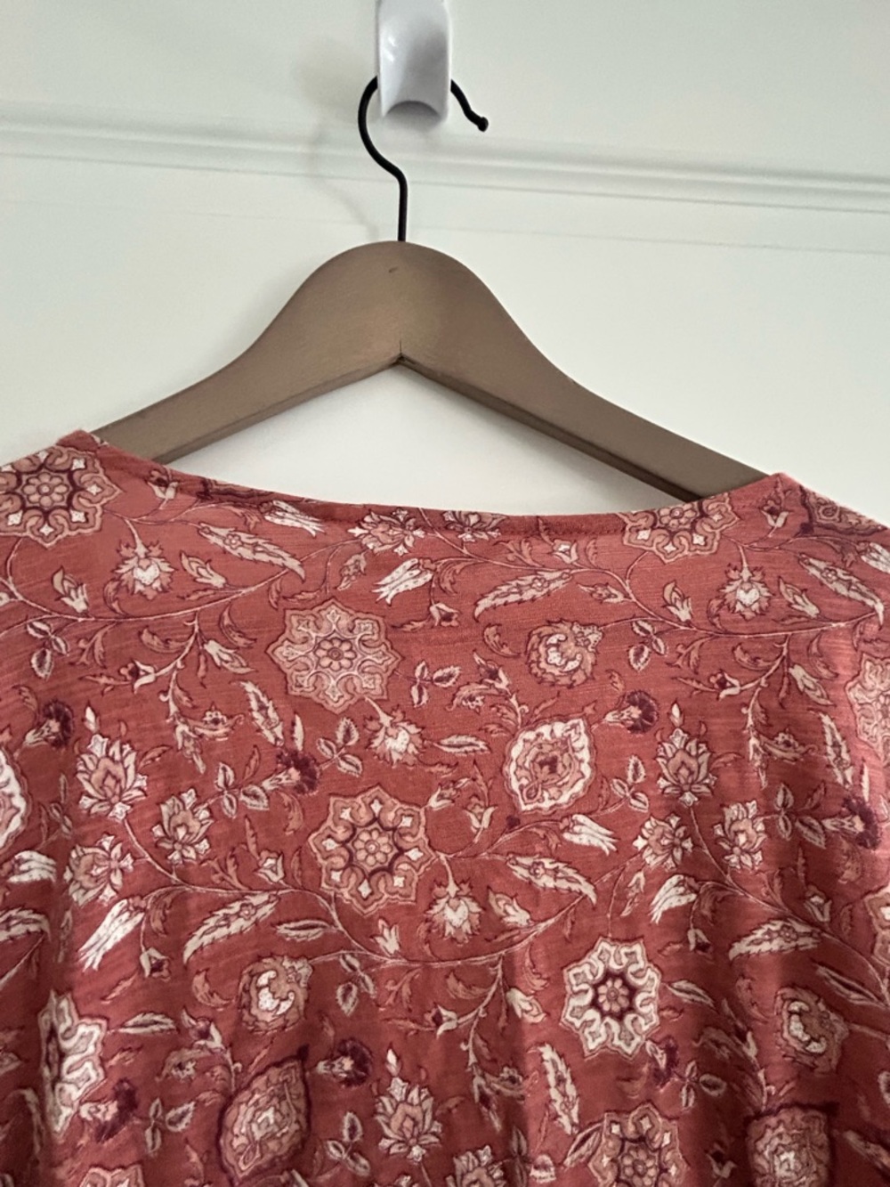 Lucky Brand Floral Top Pink Size L - Picture 12 of 14